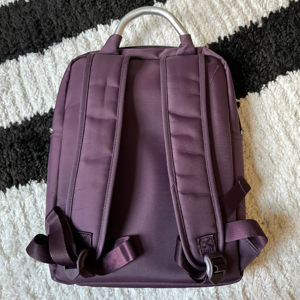 Water-resistant Purple Computer Backpack - Picture 4 of 8